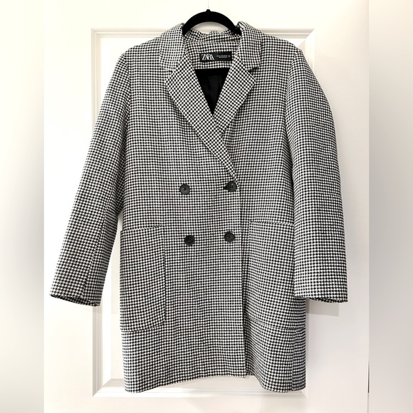 zara houndstooth coat - Picture 2 of 2